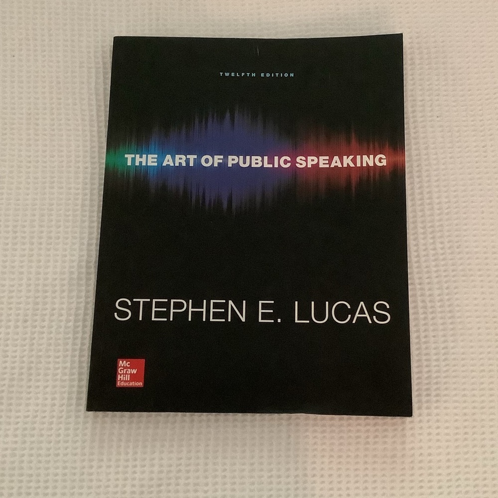 The Art of Public Speaking by Stephen E. Lucas - Black Cover